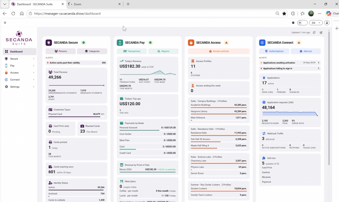 SECANDA Suite Live: Experience Next-Gen Identity & Campus Automation