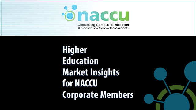 higher education market insights for NACCU Corporate Members