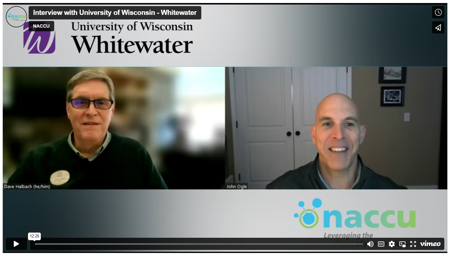 NACCU Interview with University of Wisconsin - Whitewater